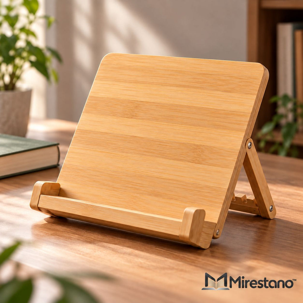 Foldable Bamboo Book Stand - Main view