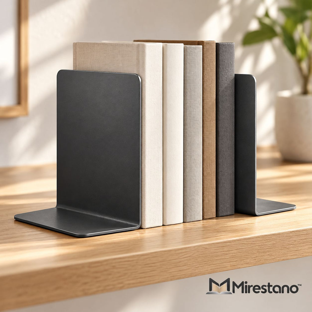 Minimal Metal Bookends - Main view
