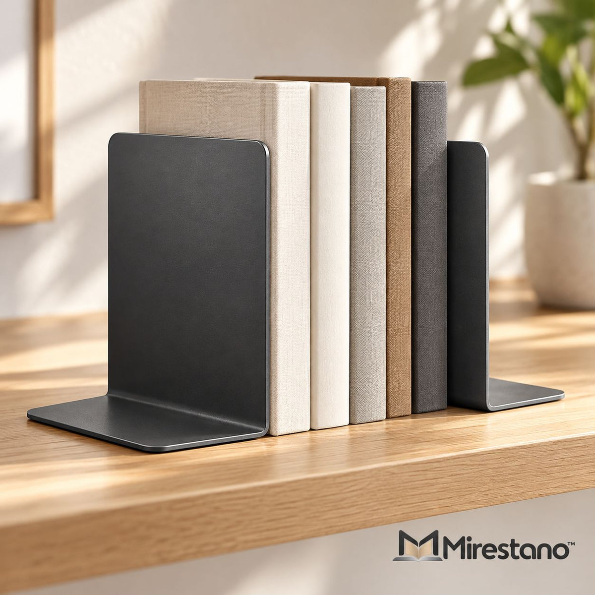 Minimal Metal Bookends - Main view