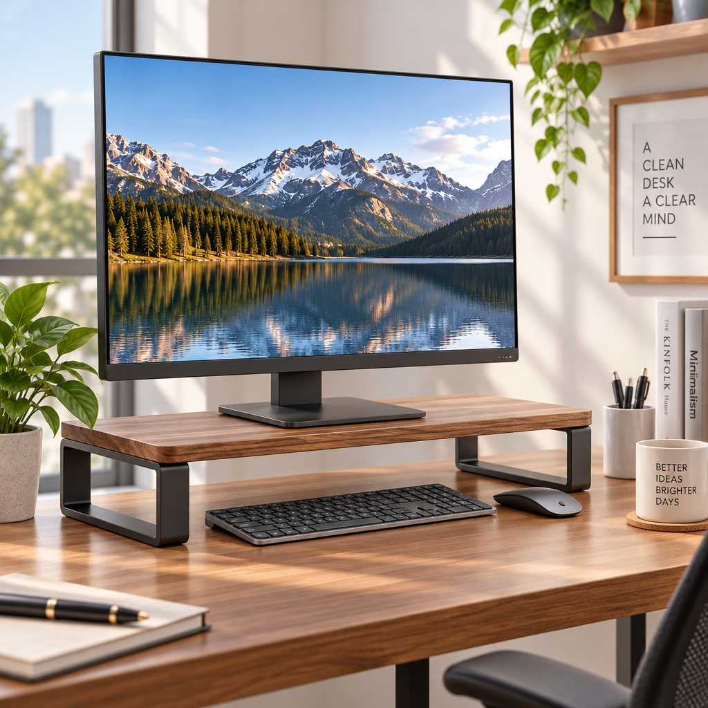 Single Monitor Riser Stand - In-room use