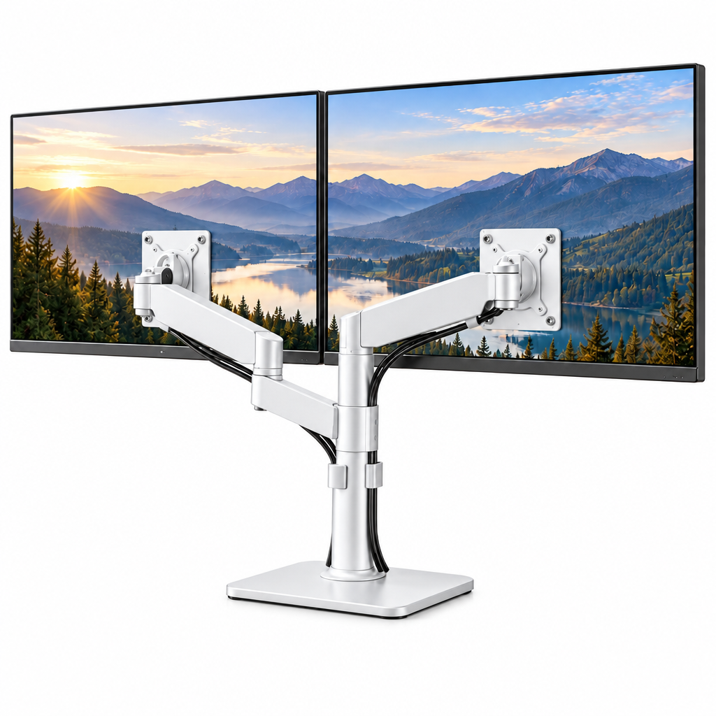 Dual Monitor Desk Stand - Color options