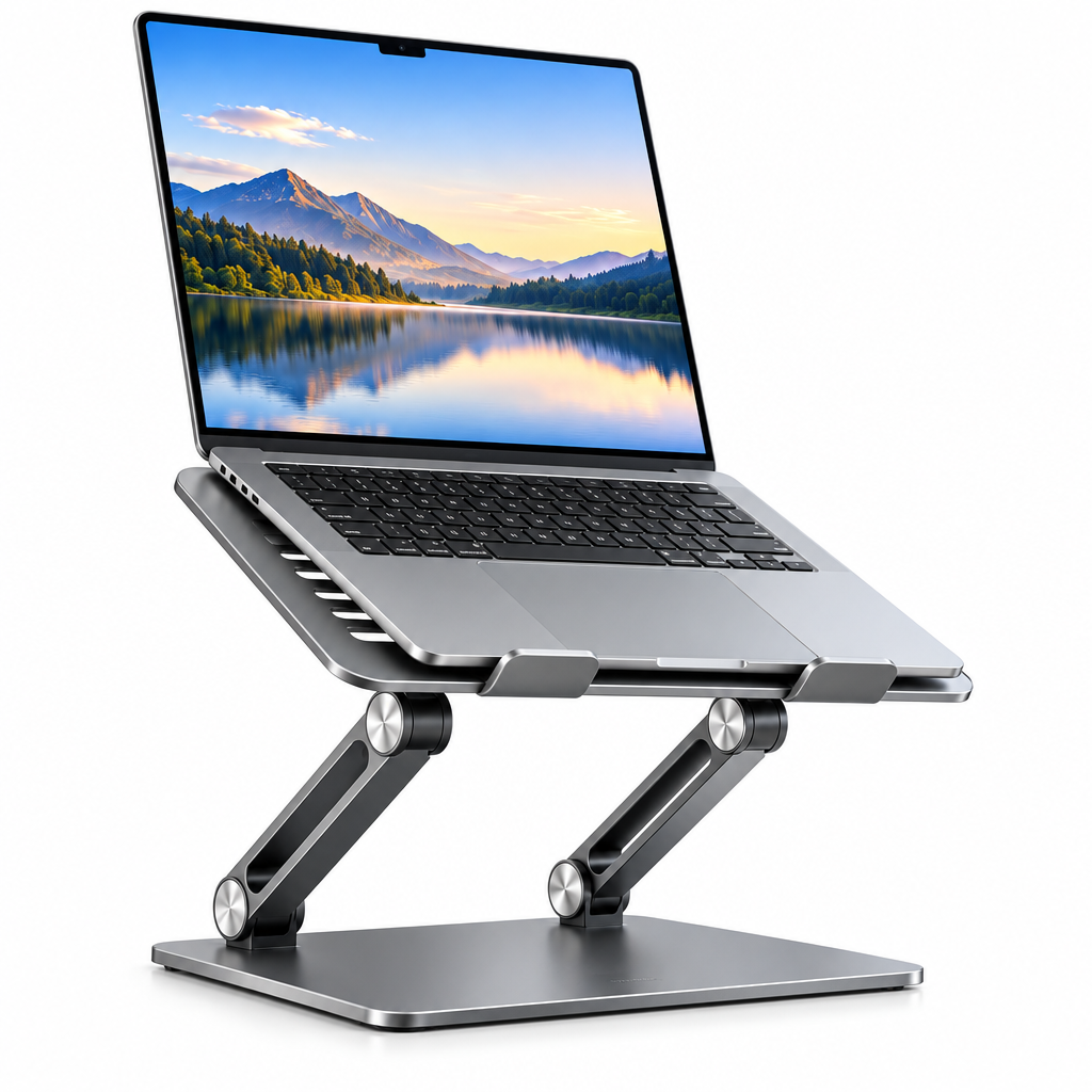 Adjustable Laptop Stand - White background