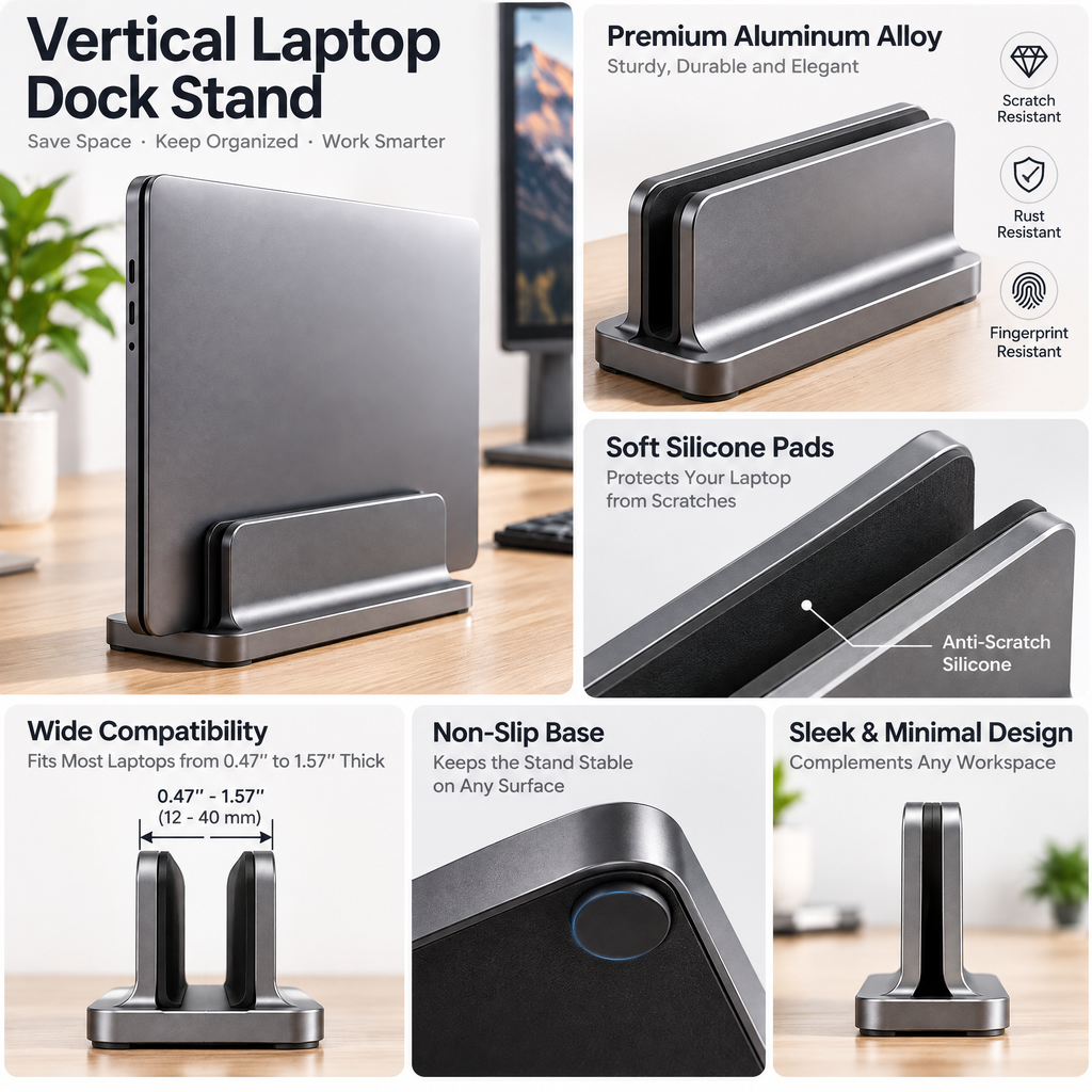 Vertical Laptop Dock Stand - Product details