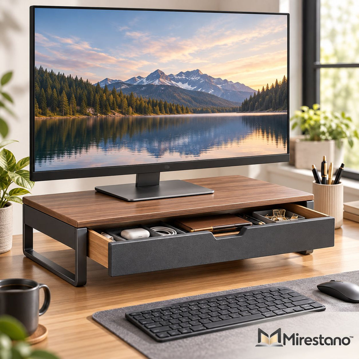 Monitor Stand with Storage Drawer - Main view