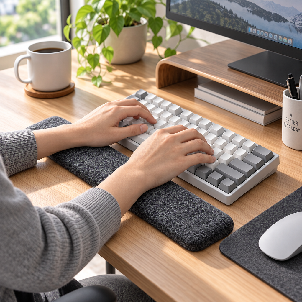 Felt Keyboard Wrist Rest - In-room use
