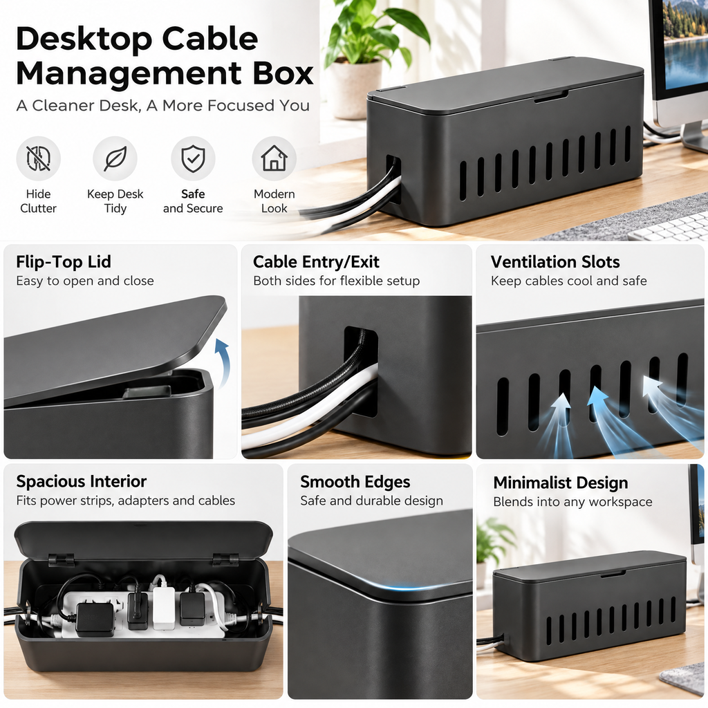 Desktop Cable Management Box - Product details