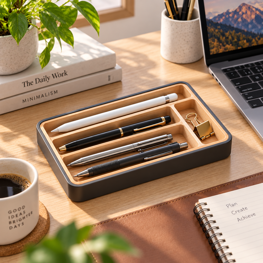 Pen and Stylus Organizer Tray - In-room use